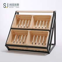 자영업자 무인 과일과게 창업 채소가게 앵글제작 정리대 선반 파렛트랙 랙, 2. 다크브라운