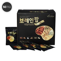 [황칠가] 두뇌건강에 좋은 브레인팝 데일리 넛츠 견과류 브레인팝 데일리넛츠(25g/50개입)(1상자))