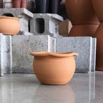 스테이홈몰 황토빛 평턱항아리 15x11cm 토분(갈색화분) ghk3dsk4fh580