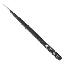 비투스 ESD-11 일자 속눈썹 다용도 족집게 VETUS 산업용핀셋, 1개, 블랙