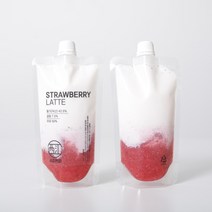 서강커피 딸기라떼 과일라떼 & 과일주스 커피류 논커피류 간편 파우치 음료, 리얼카페라떼250ml