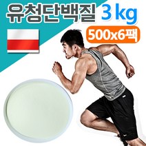 The큰나무 100% 순수 유청 단백질 보충제 500g 단백질쉐이크 뼈엔 밀크 세라마이드 단백질 분말 가루 ~, 6팩
