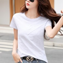 이유무무 NTT-0033 여성 여름 캐주얼 반팔 티셔츠