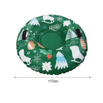 눈썰매 스키 링 풍선 스마스 스키 링 고탄성 내한성 야외 성인 튜브 스키 장비 장난감, a