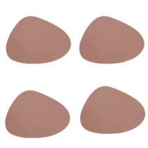 설아네 조약돌 양면 방수 실리콘 식탁깔개 테이블매트 4장, 핑크/실버 4장