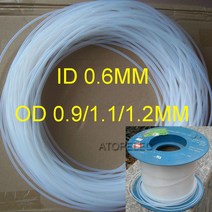 ID_0.6mm PTFE 튜브 OD_0.9mm/1.1mm/1.2mm F4 경질 파이프 260 ℃ 고온, 01 OD 0.9mm (150V)