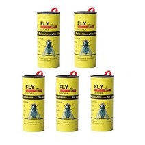 5pc Sticky Fly Traps 플라이 스트립 포수 리본 파리 종이 주방 가든 스티커, [01] 1pc