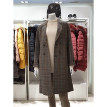 올리비아로렌 체크 핸드메이드 싱글코트 VOCEAWW9421