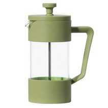 OGGI 3 컵 보로실리케이트 커피 메이커 프렌치프레스 350ml, 1개, Green