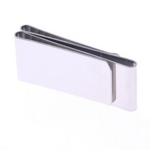 남성머니클립 초경량 슬림 지갑 스테인레스 스틸 실버 컬러 머니 클립 신용 카드 ID 홀더 남자 포켓 달러 금속