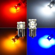 자동차 LED 전구 미등 깜박이 브레이크등 라이트 24V, 본상품선택, 더레드_숏타입