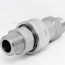 유압커플러 iso7241 a 이중 개방 폐쇄 퀵 커넥터 외부 와이어 인치 시스템 고압 오일 파이프 나사, 1