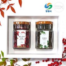 [창원몰][차오름꽃차]맨드라미꽃차+쑥병차 선물세트, 단품, 단품