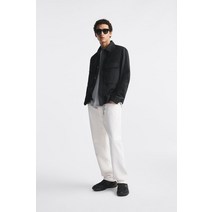 자라 ZARA 독일직구 니트 패브릭 러닝 트레이너 - 블랙