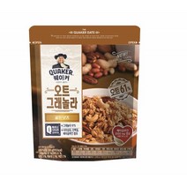 퀘이커 오트그래놀라 골든 넛츠 350G, 옵션1 - 기본포장 (박스or비닐포장) (+0원)