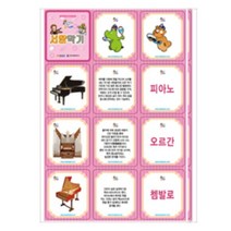 음악교구 서양악기 플래쉬카드 96종, 단품