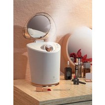 페이스 스티머 얼굴 오픈모공 청소 클렌징 수분공급 가정용 업소용 냉온수 듀얼 스팀기, 화이트