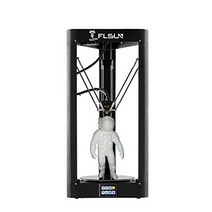 FLSUN QQs-Pro 사전 조립 델타 3D 프린터 인쇄 크기 Φ255X360mm 그리드 유리 플랫폼 자동 레벨링 터치 스크린 1.75mm PLA 24V -15485