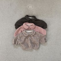 (거래처세일)미니로브 둥카맨투맨 겨울 베이비 백일 6개월 돌전후 아기 둥근카라 포근한티셔츠