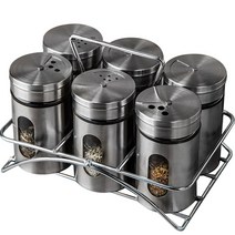 인블룸 스텐 양념통 100ml x 6p + 거치대 세트, 6세트