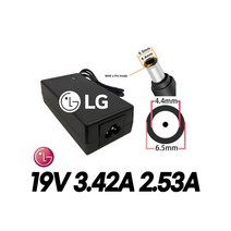 LG 엘지 LED TV모니터전용 PA-1650-64LG-LF PSAB-L206A LCAP40 DA-65F19 PA-1650-68LG-LF-1호환 19V 3.42A 국산로더스어댑터, 1개, 어댑터+3구 원파워코드1.0M