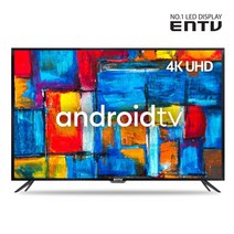이엔티비 43인치 구글 스마트 UHDTV G430ADR, 43인치TV+벽걸이(고정형)브라켓