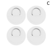 서핑보드 딩기 보트 PVC 패치 팽창식 D 링 데크 리깅 카약 로프 키트 액세서리 한 가방당 4 개, 03 white