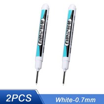 3d스캐너 3d스캔 1/2/3Pcs 마커 펜 낙서 방수 영구 연필 플라스틱 유리 스톤 금속 세라믹 목공 색칠 도구, 04 2PCS 0.7MM
