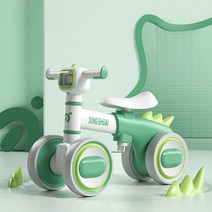 키즈 밸런스 4륜 어린이 자전거, 민트그린