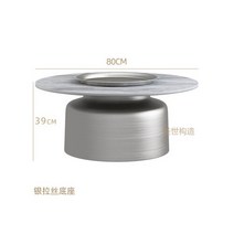 야외 정원 접이식 편의점 미니멀리스트 커피 테이블 금속 골드 라운드 럭셔리 테이블 북유럽 세트 단열, 02 80 80 39cm B