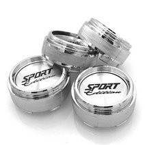 자동차 차량용 휠캡 4pcs 스포츠 에디션 61mm 휠 센터 캡 광선 볼크 레이싱 ce28 te37 re30 스포츠 림 허브 캡 커버, 은