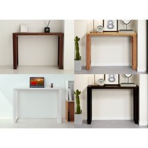 모던클래식 가구 거실 사이드 콘솔테이블(100cm 4색) 안방 장식장 낮은, 브라운