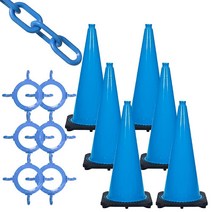 Mr. Chain 트래픽 콘 및 체인 키트 스카이 블루 71.1cm28인치 높이 93224-6A 470256
