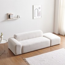 [10월9일] 수 아쿠아텍스 3인용 소파 스툴 무료 증정 방문설치 이지클린 패브릭 쇼파, 팔걸이 우형, 연그레이