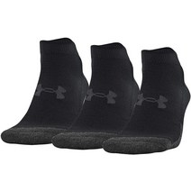 Under Armour 성인용 퍼포먼스 테크 로우 컷 양말 스틸 M 여러 색 3 켤레, Large
