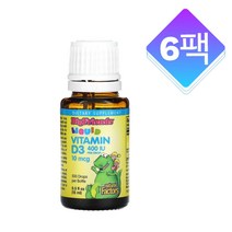 Natural Factors 빅 프렌즈 리퀴드 비타민 D3 10mcg Liquid Vitamin D3 15ml 6팩