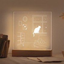 DIY 그리는 아크릴 무드등 조명 만들기 키트, 미니 풀세트형