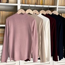 ROUET_MADE 에센셜 6컬러 반목 긴팔 니트_RUONTAA0028