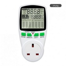 와트메타 전력 분석기 측정 기구 전기 전력계 에너지 미터 소켓 테스터 콘센트, UK