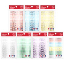 (예현) 홀로그램스티커 원형 7004 라벨 5mm 견출지 원형스티커, 금색