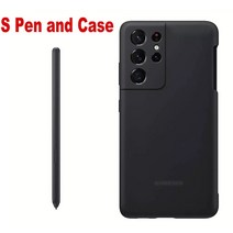 samsung galaxy s21 ultra 용 오리지널 s 펜 스타일렛 0.7mm 펜 팁 4096 레벨 압력 감도 스타일러스 펜 슬롯 실리콘 케이스