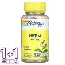 솔라레이 Neem 400mg 베지 100캡슐 2통, 1개, 기본