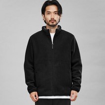 스카이패션 남성용 데일리 안감 융털 기모 후리스 집업 자켓