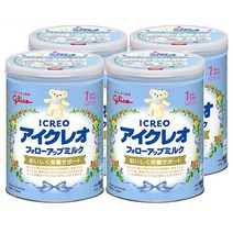 Glico ICREO Baby Follow-Up Milk 글리코 아이크레오 팔로우업 밀크 분유 (1-3세) 820g 4개