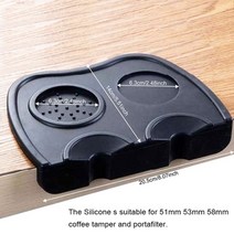 커피 디스트리뷰터 51mm 53mm 58mm 304 스테인레스 스틸 3 각진 슬로프 및, 더블 코너 매트