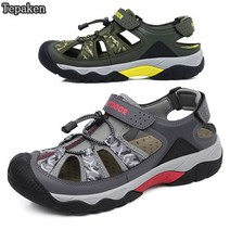Tepaken 남자여름 등산샌들 빅사이즈 실외 트레킹 스포츠 샌들