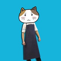 남성용 여성용 목공용 작업용 데님 앞치마, 1개