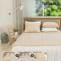 베딩나라 [아토앤알로] 시원한 여름침구 시어서커 리플 잇츠유 여름 홑이불패드세트(SS/Q), 옵션선택