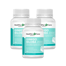 [헬씨케어] 징코 비로바 2000mg 100캡슐 X3