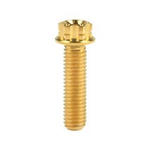 Weiqijie-티타늄 볼트 M6/M8X10 15 20 25 30 35 40 45 50 55mm Torx 헤드 플랜지 나사 오토바이 액세서리, M8, Gold